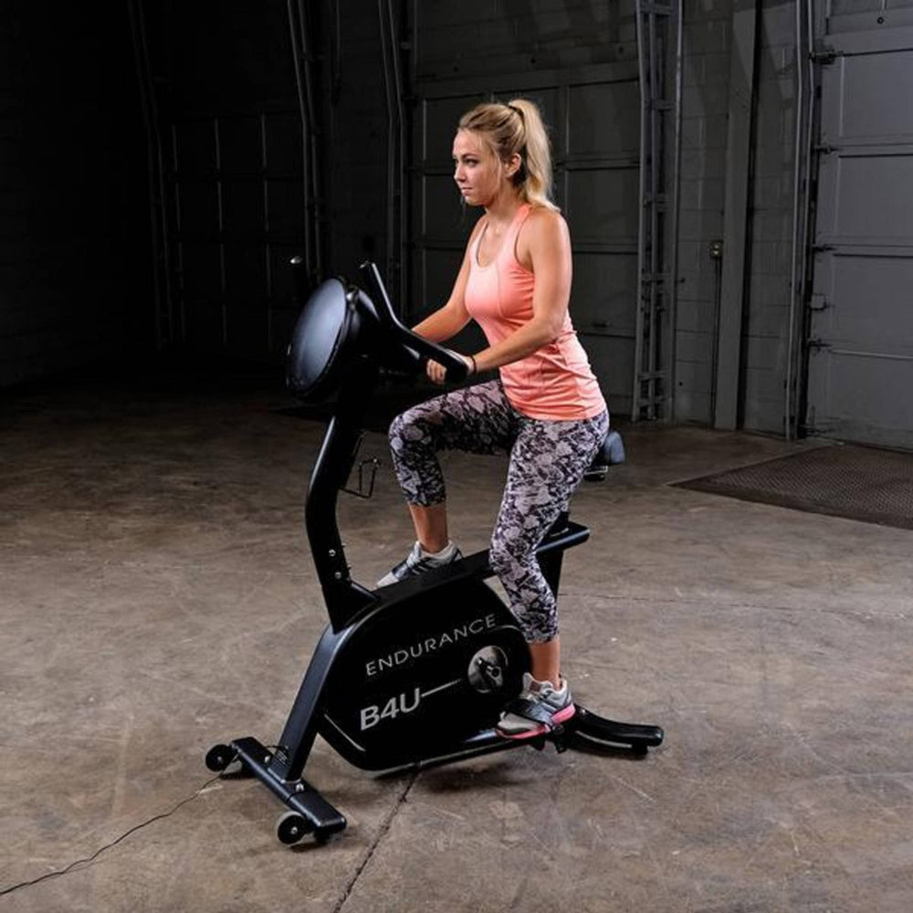 Body-Solid Endurance Upright Bike B4UB a person performing Resting Position