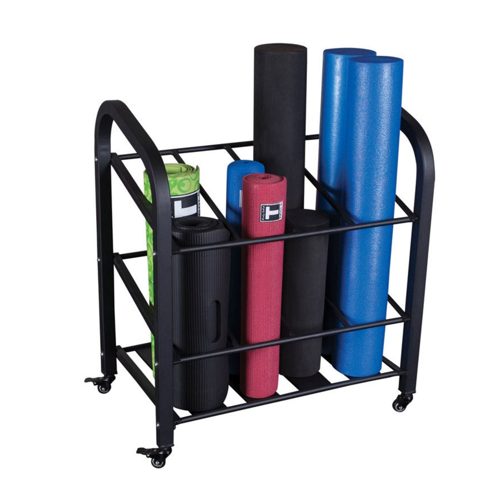 Body-Solid Foam Roller Yoga Mat Rack GYR500