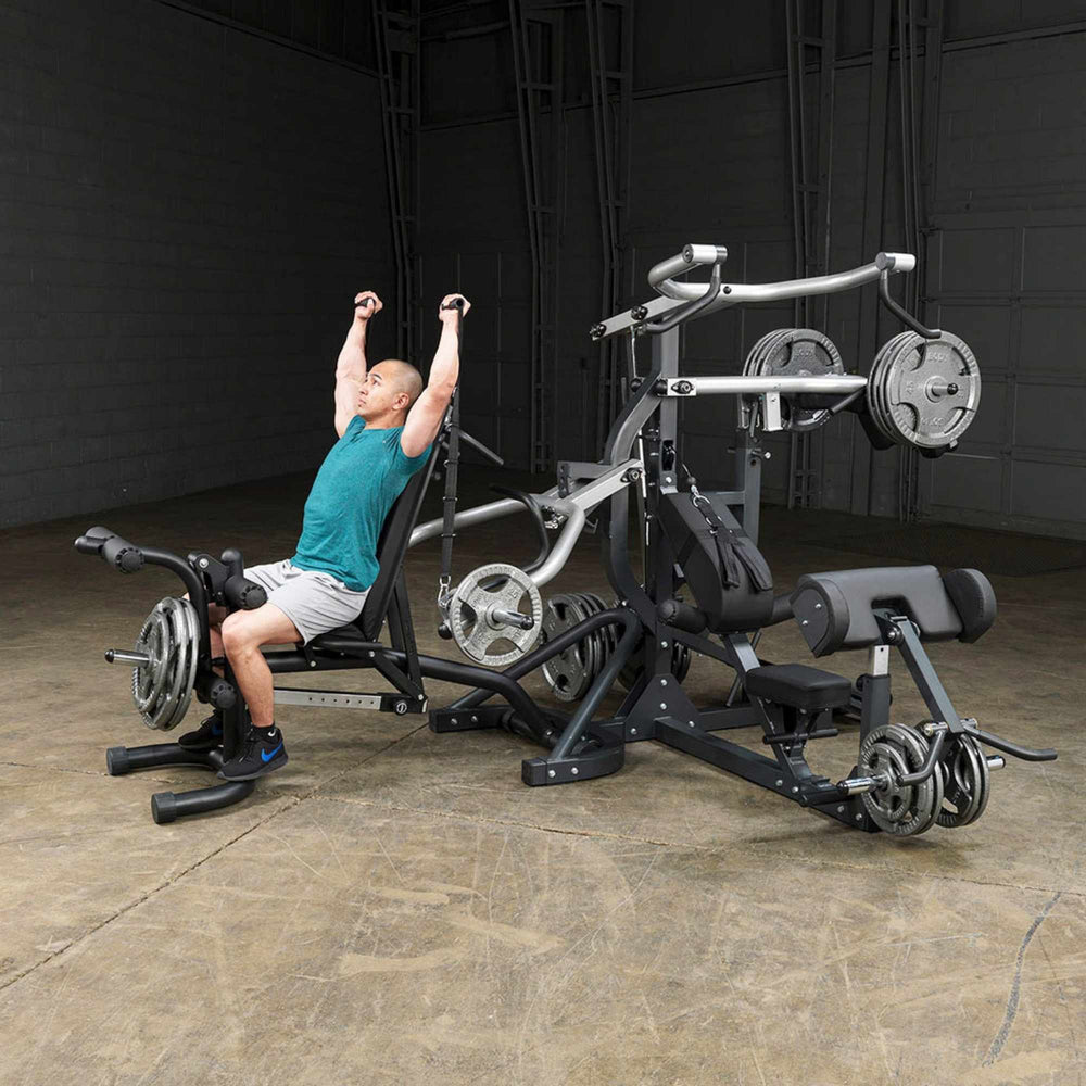 Body-Solid Free Weight Leverage Gym SBL460P4  Military Press