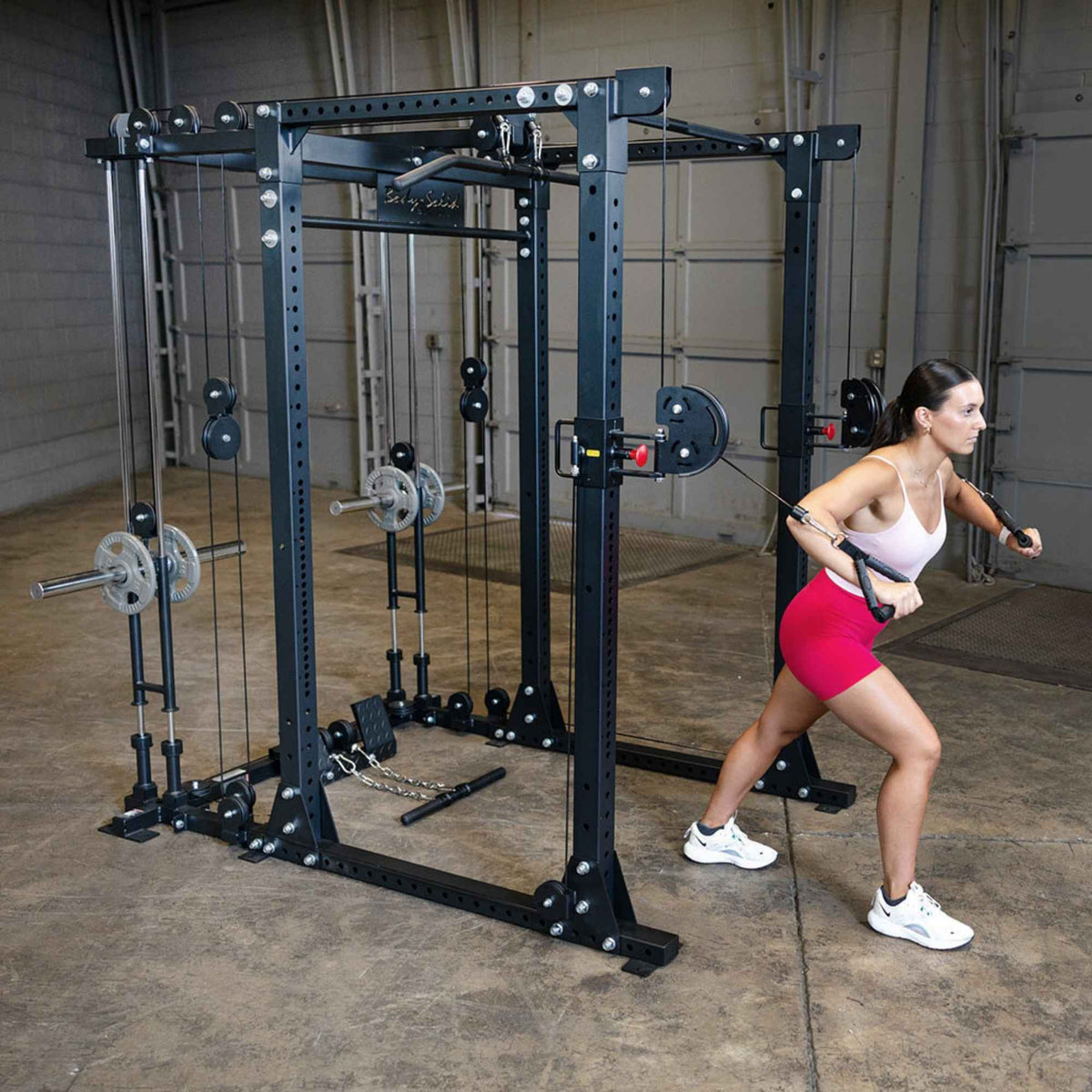 Body-Solid Functional Trainer Attachment GPRFT a cable crossover exercise