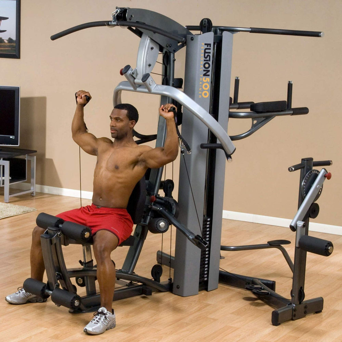 Body-Solid Fusion 500 Modular Single Stack Gym F500 Arms 