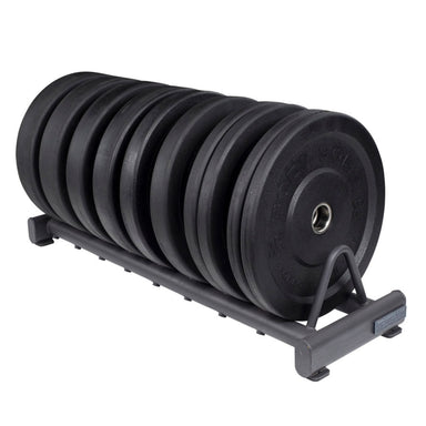Body-Solid Horizontal Bumper Plate Rack GBPR10 rack with black plate
