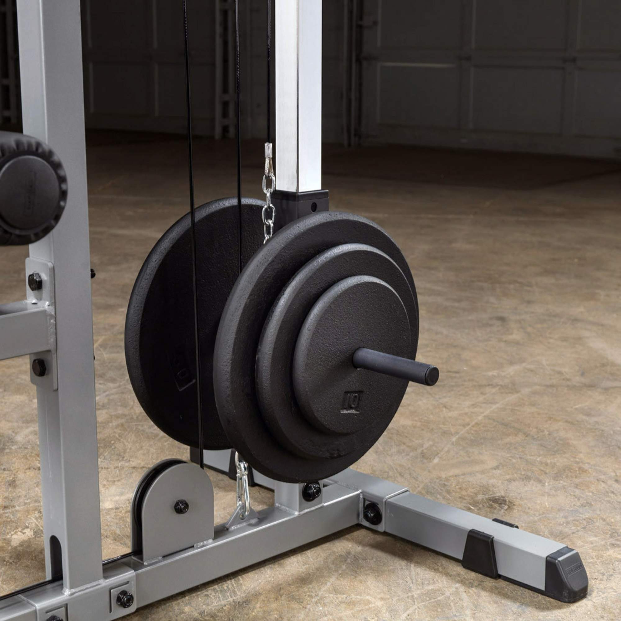 Body-Solid Lat Machine GLM83  Weight Plate Posts