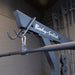 Body-Solid Lat Machine With Weight Stack GLM85B Close-up of pulley system and attachment hooks