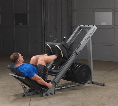GLPH1100B Leg Press Hack Squat man doing a leg press exercise