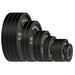 Body-Solid Olympic 355 lb. Set of Cast Iron Plates OSB355-SP black
