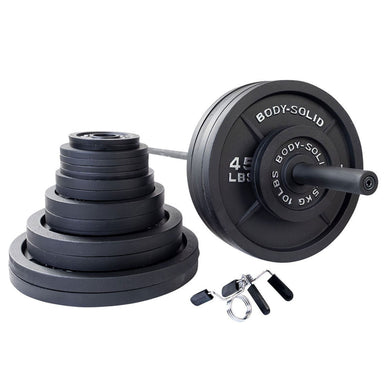 Body-Solid Olympic Iron Weight Plate 500 LB Set OSB500S