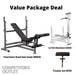 Body-Solid Powercenter Combo Bench Lat Package GDIB46LP4  