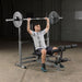 Body-Solid Powercenter Combo Bench Lat Package GDIB46LP4  Military Press
