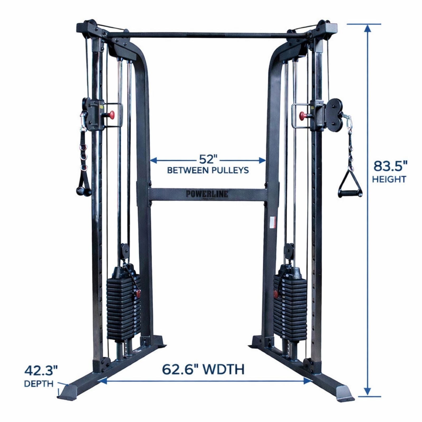 Body-Solid Powerline PFT100 Functional Trainer with Dual 160 lb