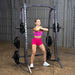 Body-Solid Powerline Smith Machine PSM200 Front squat exercise on Body-Solid Smith machine for quad development