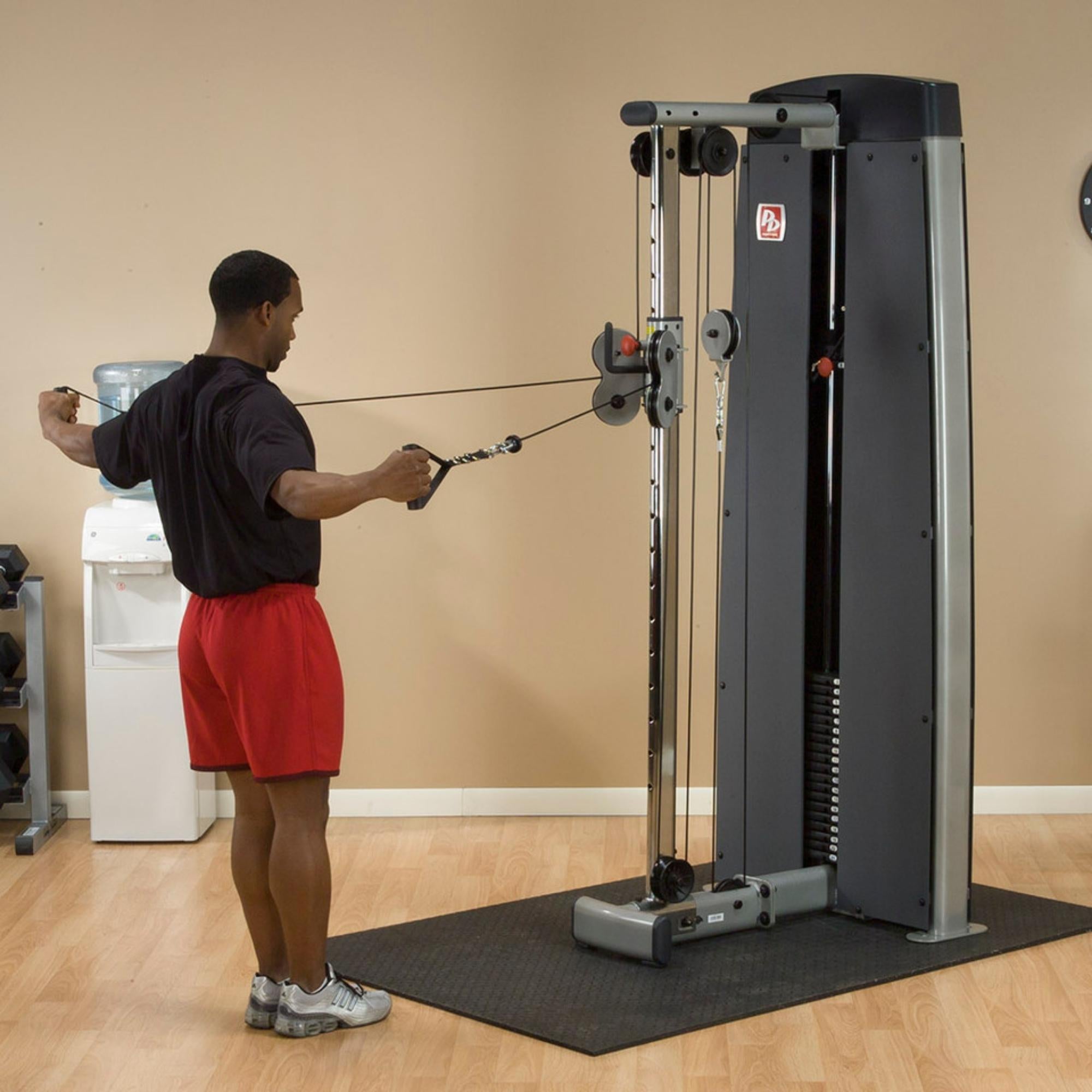 Body-Solid ProDual Cable Column Machine with Weight Stack DPCCSF Standing Row