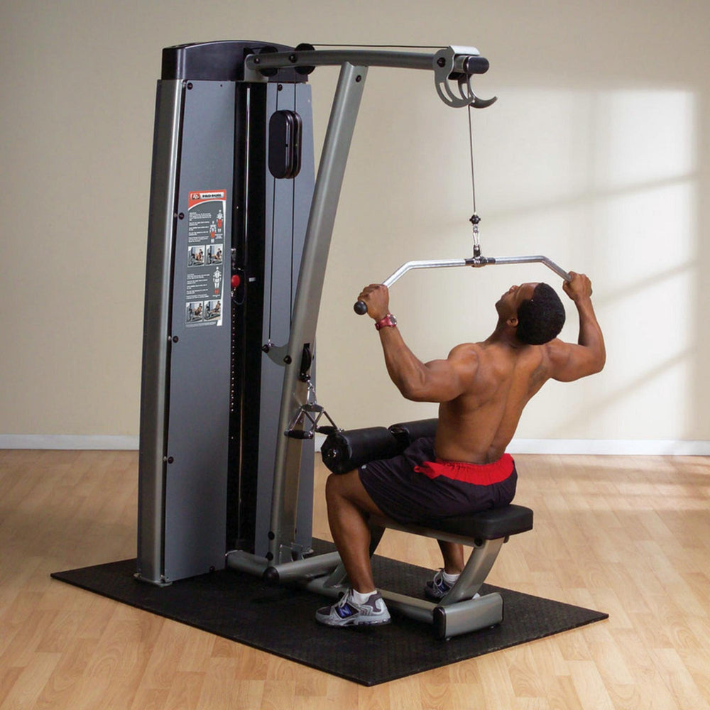 Body-Solid Pro Dual Lat Mid Row Machine with Weight Stack DLATSF Model With Background 