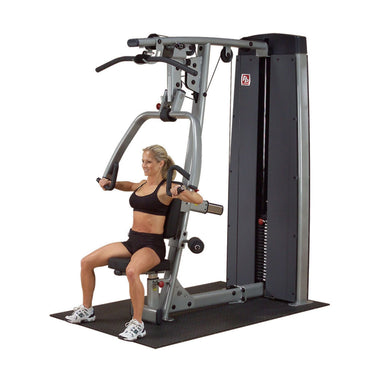 Body-Solid ProDual Press Arm Lat Machine With Weight Stack DPLSSF