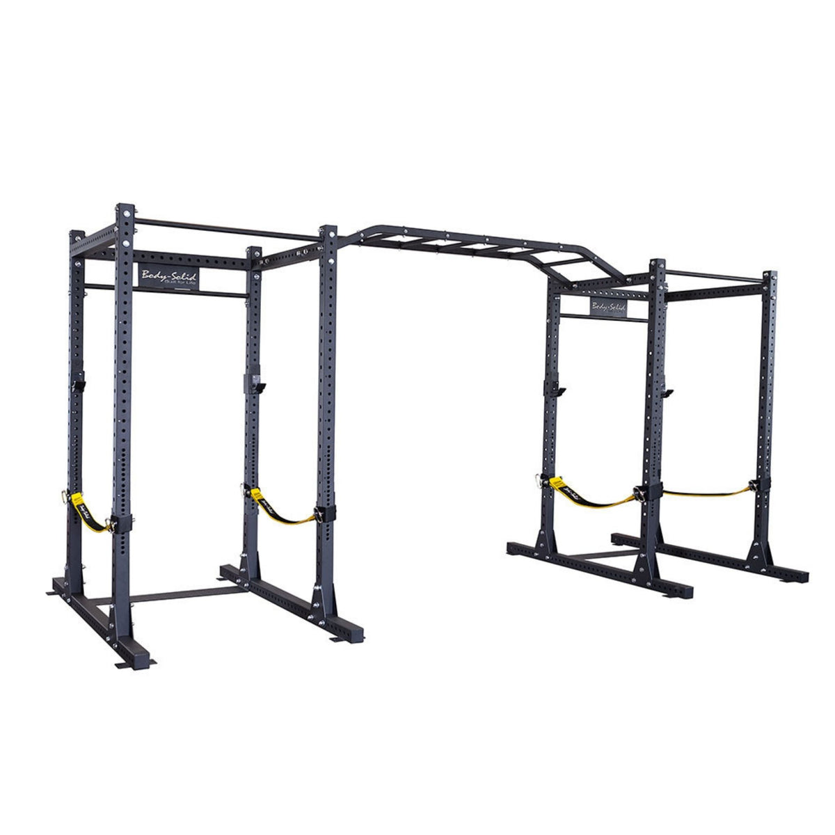 Body-Solid SPR1000SSDB Double Rack | With Safety Straps & Monkey Bar ...
