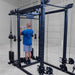 Body-Solid Pro ClubLine Functional Trainer Attachment SPRFTS Man performing triceps pushdown exercise using cable and straight bar attachment on Body-Solid SPRFTS functional trainer.
