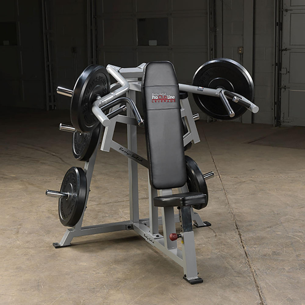 Body-Solid Pro ClubLine Leverage Shoulder Press LVSP with background 