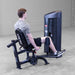 Body-Solid Pro ClubLine Series 2 Inner Outer Thigh S2IOTX Man seated on hip abductor machine performing a resistance leg spread exercise with neutral expression
