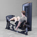 Body-Solid Pro ClubLine Series 2 Leg Calf Press S2LPCX Rear view of man using Body-Solid ProClubLine leg press machine, pushing against footplate to engage leg muscles