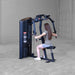 Body-Solid Pro ClubLine Series 2 Pec Delt S2PECX Woman seated on Body-Solid ProClub Line machine performing rear delt fly with handles behind her