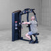 Body-Solid Pro ClubLine Series 2 Pec Delt S2PECX Man seated on Body-Solid ProClub Line machine holding handles in rear delt position before pulling outward