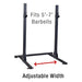 Body-Solid_Pro_ClubLine_Squat_Rack_SPR250 adjustable width diagram