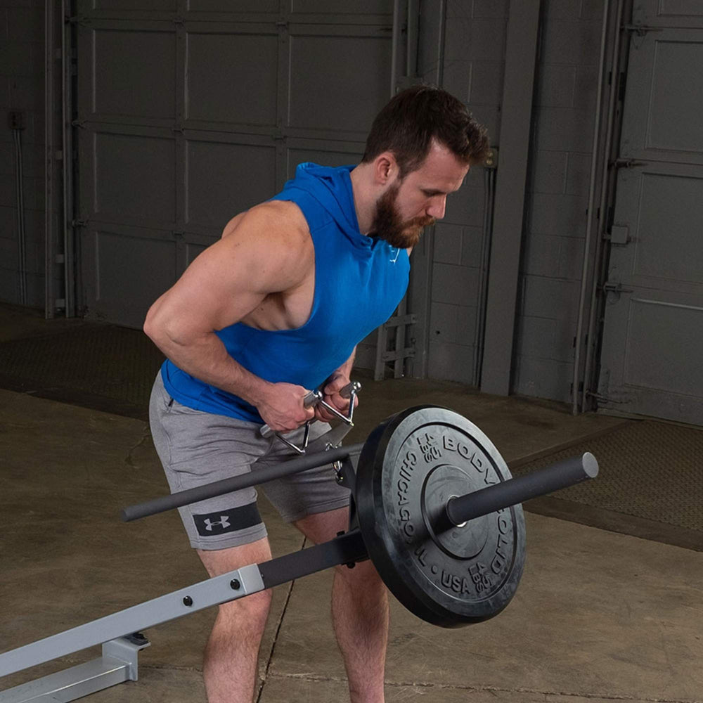 Body-Solid Pro ClubLine T-Bar Row Machine STBR500 Back Row close view