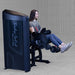 Body-Solid Pro Clubine Series 2 Leg Curl and Extension  S2LECX Full side view of leg extension exercise on Body-Solid ProClubLine equipment, woman lifting legs to straighten knees