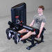 Body-Solid Pro Clubine Series 2 Leg Curl and Extension S2LECX Young man Performing holding the side grips at the peak of the exercise repetition 