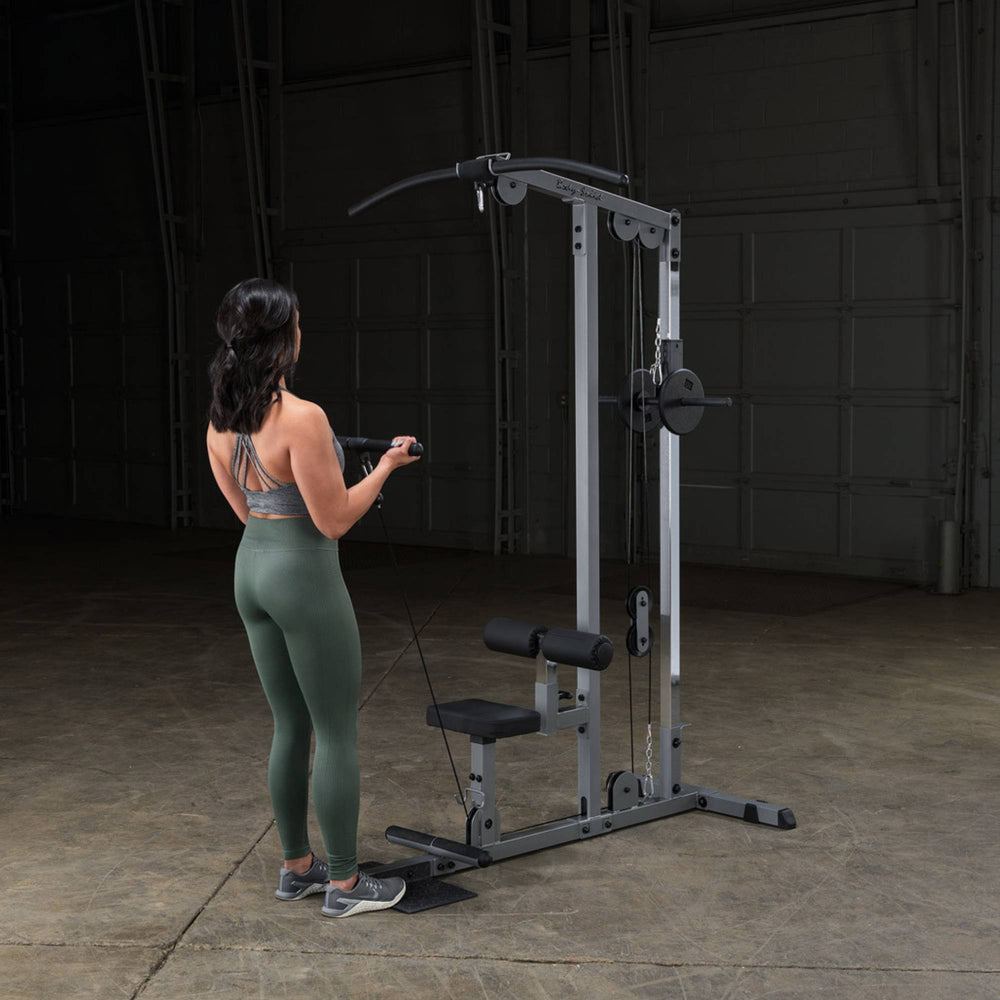 Body-Solid Pro Lat Pulldown Low Row Machine GLM83 Standing Bent over Row 
