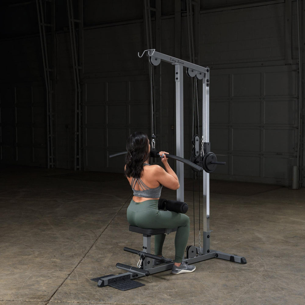 Body-Solid Pro Lat Pulldown Low Row Machine GLM83 Close Grip Seated Lat Down