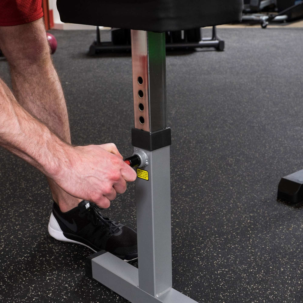 Body-Solid Pro Select CAM Biceps Triceps Machine GCBT-STK Close UP Seat Position 