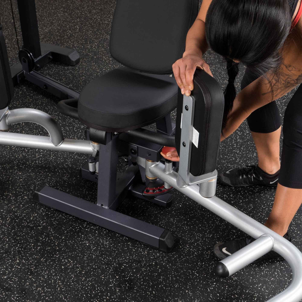 Body-Solid Pro Select Inner Outer Thigh Machine Adjustments knee pads