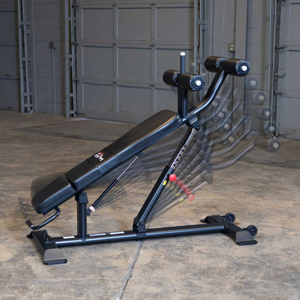 Body-Solid Proclub Commercial Ab Bench SAB500B with background