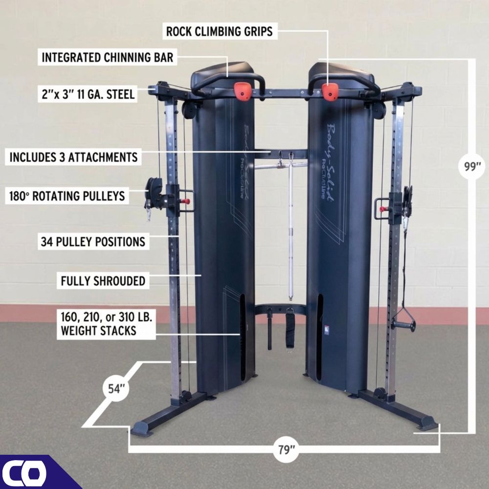 Body-Solid Pro ClubLine
S2FTX Series 2 Functional Trainer features