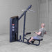 Body-Solid Series 2 Lat Mid Row S2LATX  Man using Body-Solid ProClub Line machine performing a seated row exercise with neutral grip handle