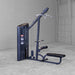 Body-Solid Series 2 Lat Mid Row S2LATX  machine shown without a user, featuring adjustable cable system and long bench