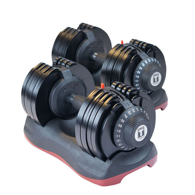 Body-Solid Tools Adjustable Dumbbell Set, 11 lb. to 66 lb. with Stand SDBX132ST Pair of adjustable dumbbells set