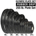 Body-Solid Tools ORT Rubber Grip 2" Olympic Plates ORST255