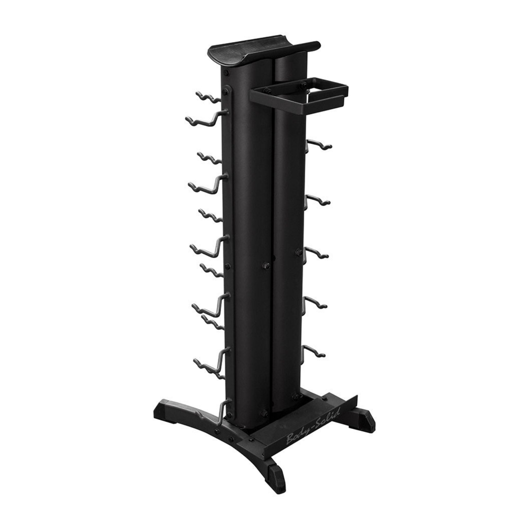 Body-Solid Vertical Accessory Rack VDRA30 Rear Angle