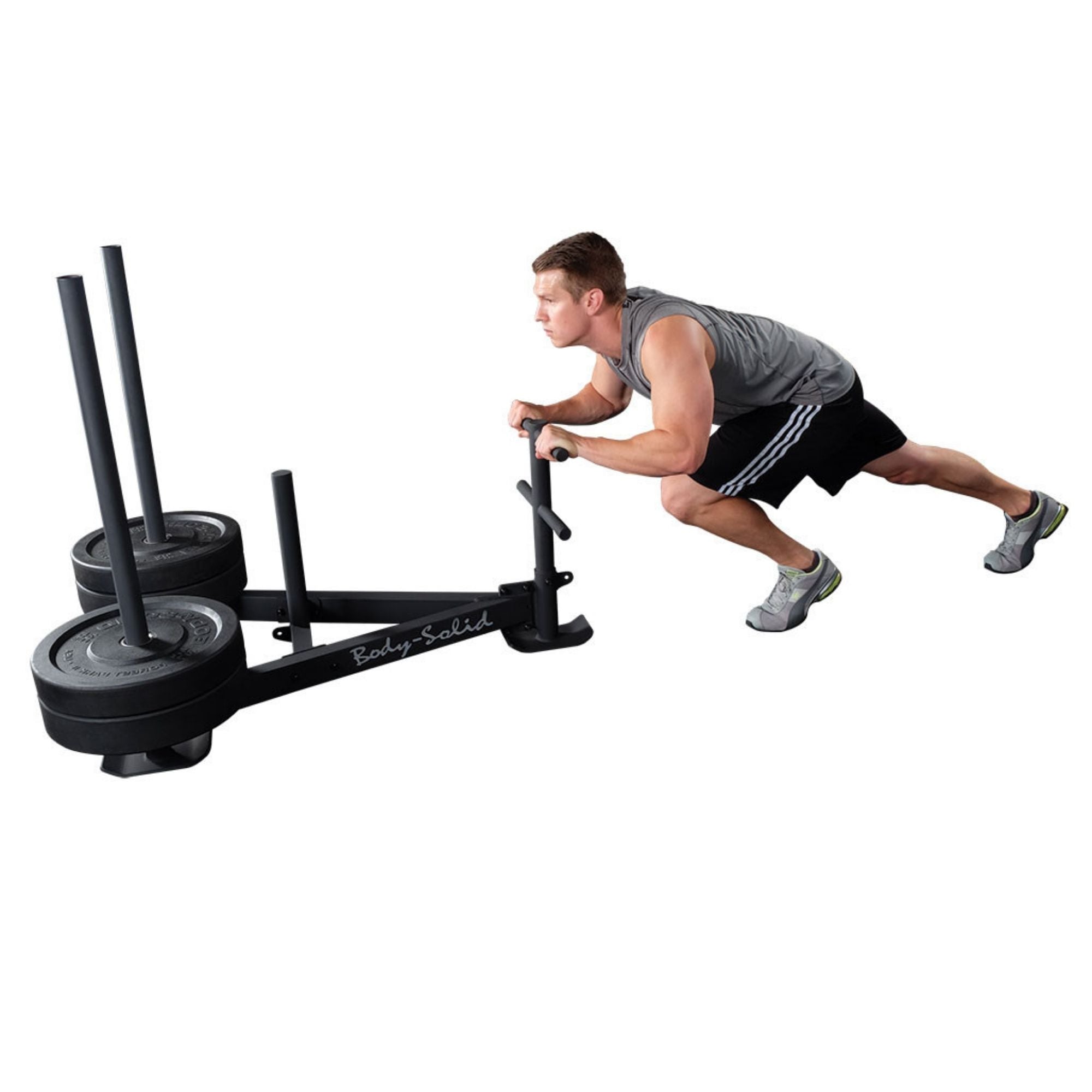 Body-Solid Weight Sled GWS100 user performing