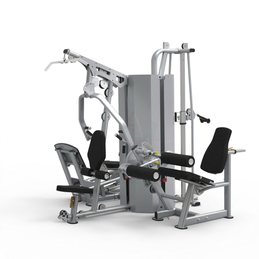 BodyKore 4 Station- Chest, Leg Ext, Leg Press, Column Pulley MTI4009