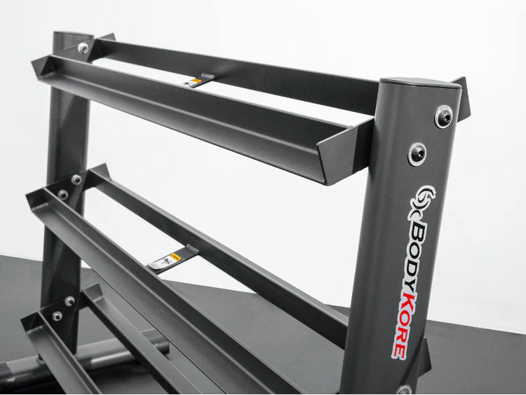 BodyKore 5-50LB DB RACK (Black) G241-B Angled design