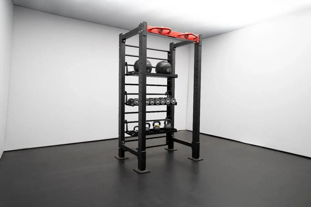 BodyKore Single Bay Storage Rack VFCR1701A with accessories