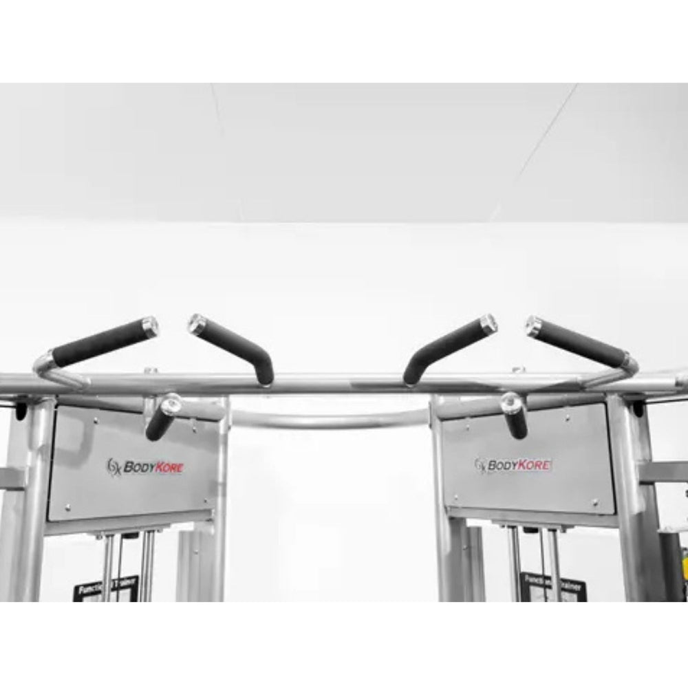 BodyKore Dual Adjustable Pulley Functional Trainer MX1161 Multi-Grip Pull-Up Bars
