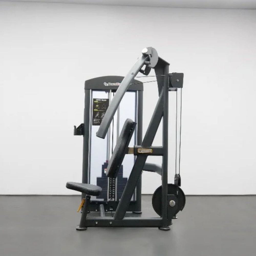 BodyKore Dual Axis Chest Press GR621 chest press machine featuring adjustable padded seat