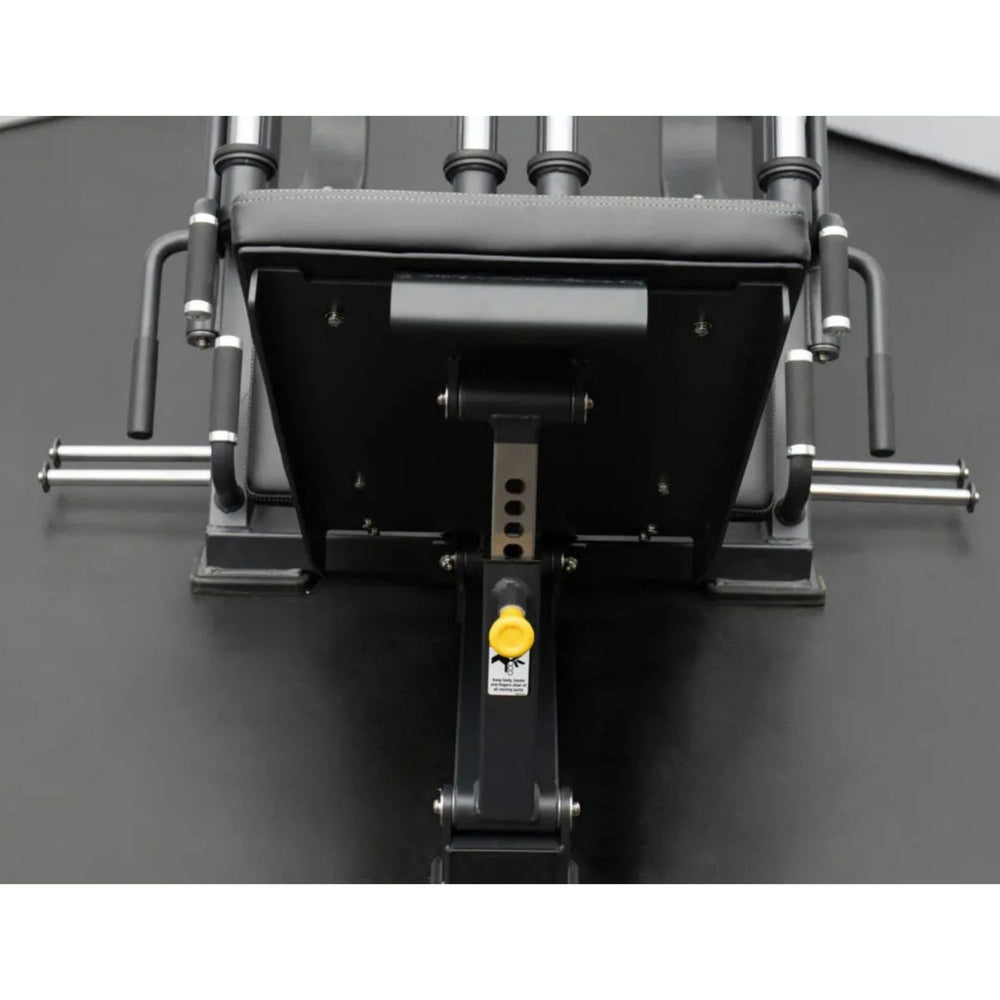 BodyKore Isolateral Leg Press FL1801 close view Seven Position Adjustable Lumbar Seat