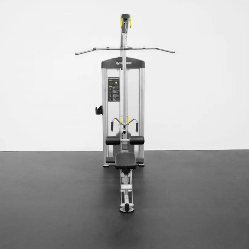 BodyKore Isolation Series Lat Pulldown/Low Row GR638 Frame Made with 3.5” Oval Rolled Steel Tubing – Rated Over 1000lbs With Background