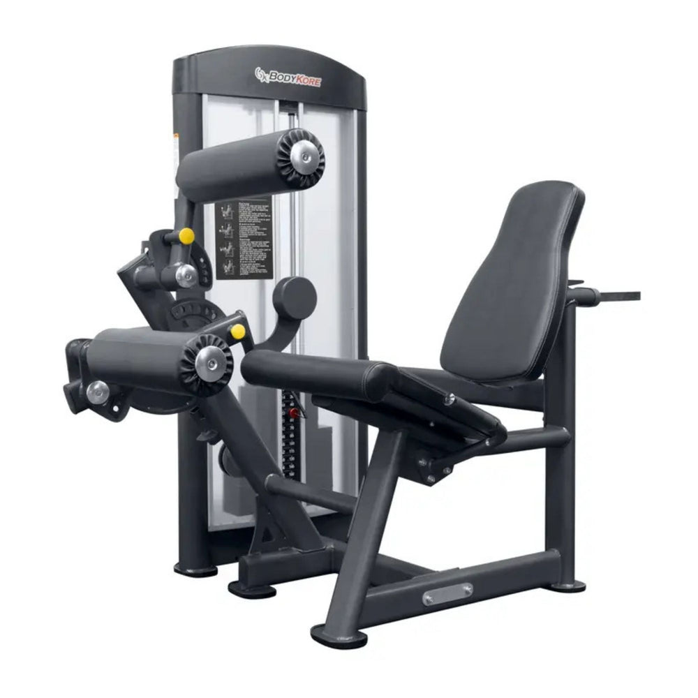 BodyKore Isolation Series Leg Curl/Extension GR639 without  background black