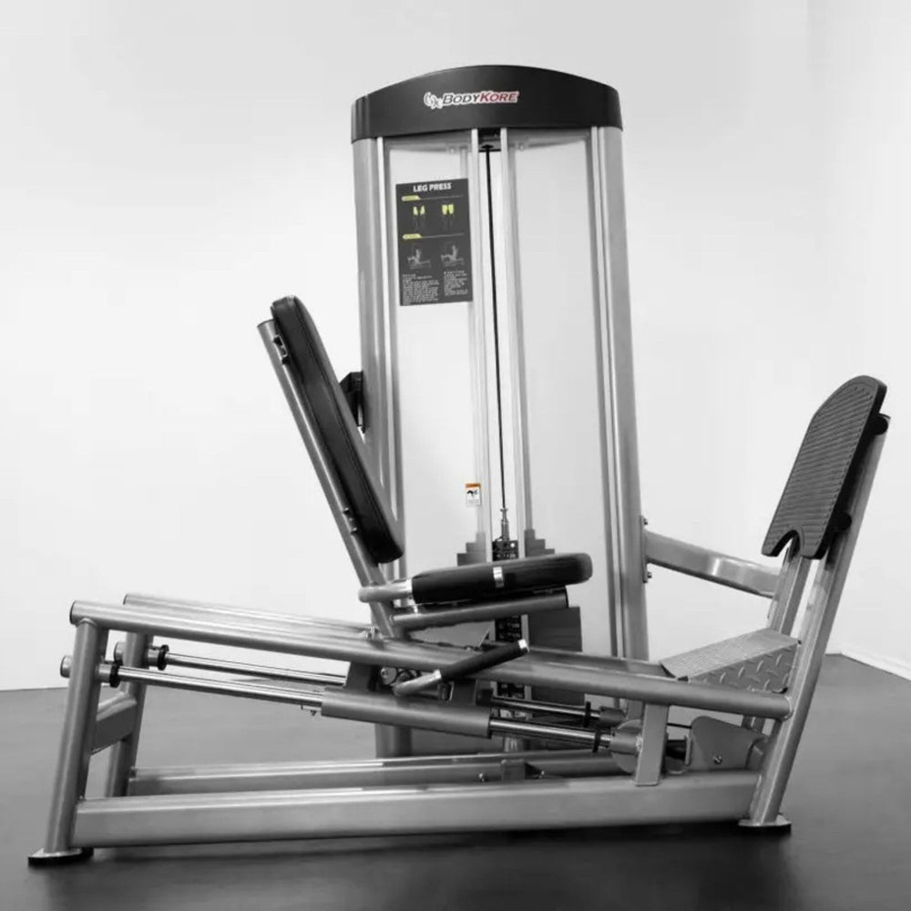 BodyKore Isolation Series Seated Leg Press GR614 14-Gauge Machine
Welded Frame Front View With Background